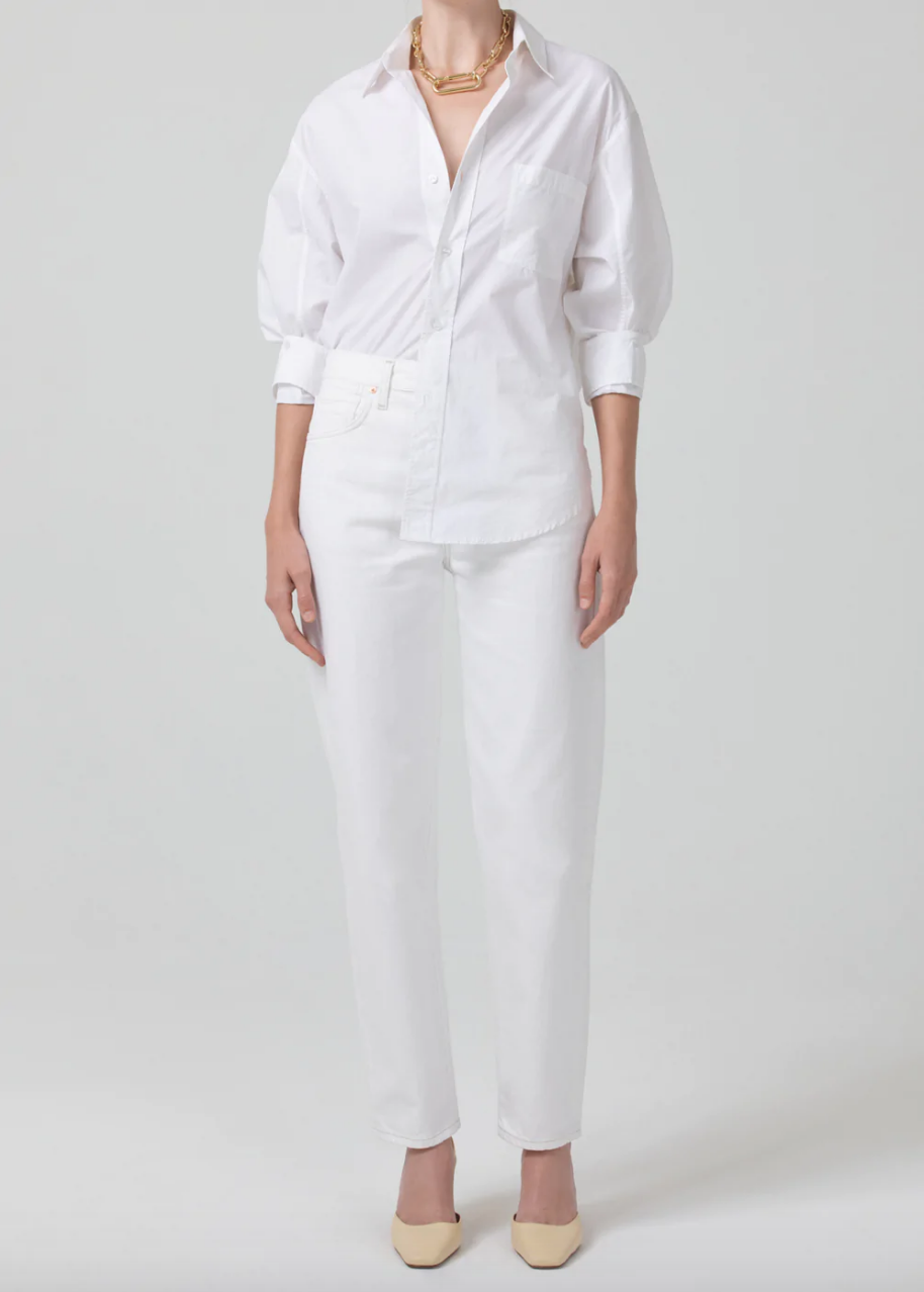 Citizens of Humanity Kayla Shirt Optic White - Pure Boutique
