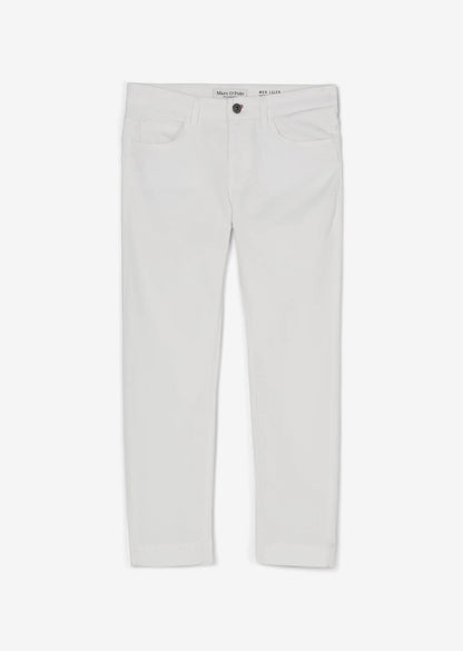 Lulea Trousers Slim 7/8 White - Pure Boutique
