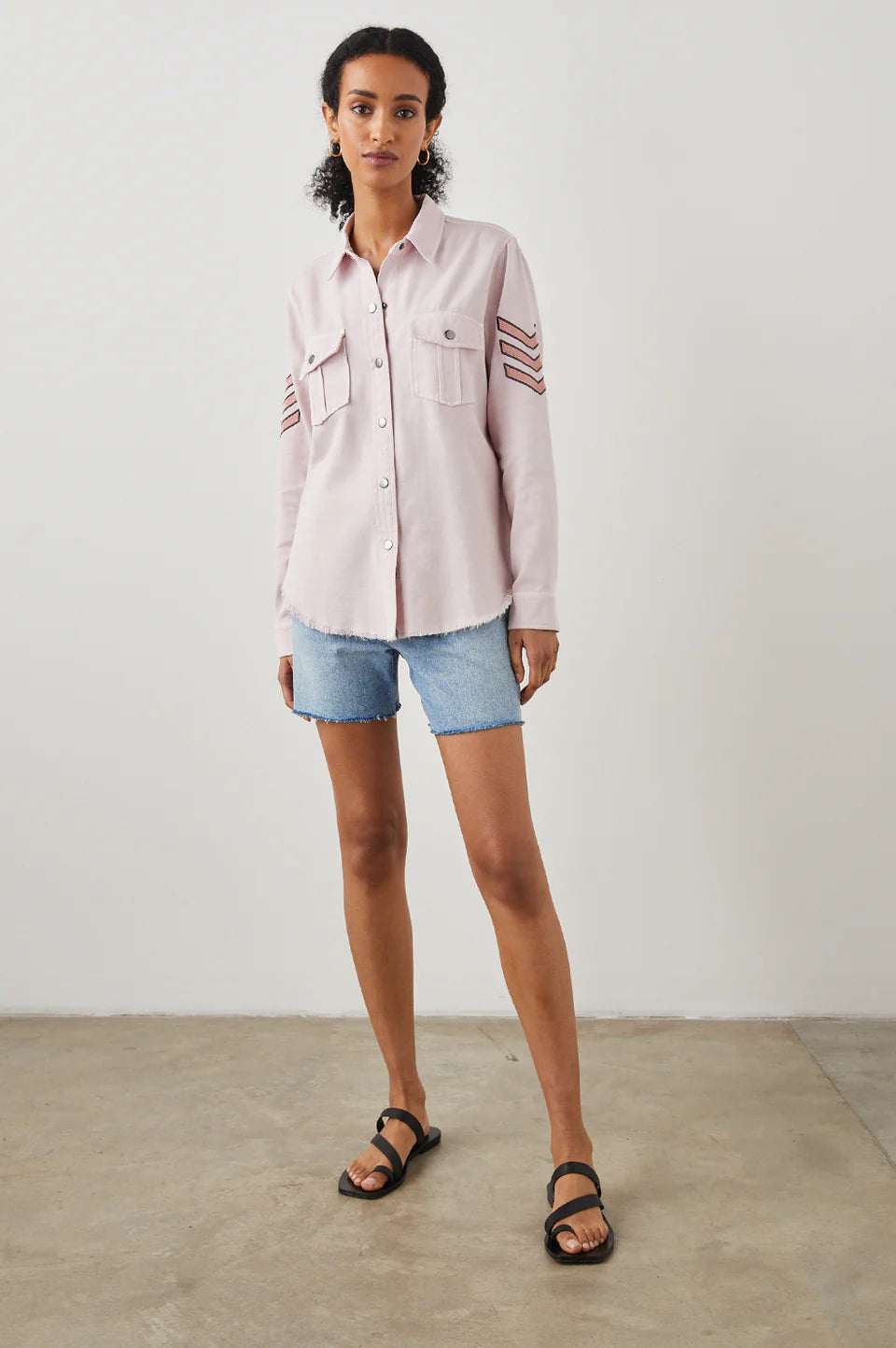 Rails Loren Shirt Jacket Rose - Pure Boutique