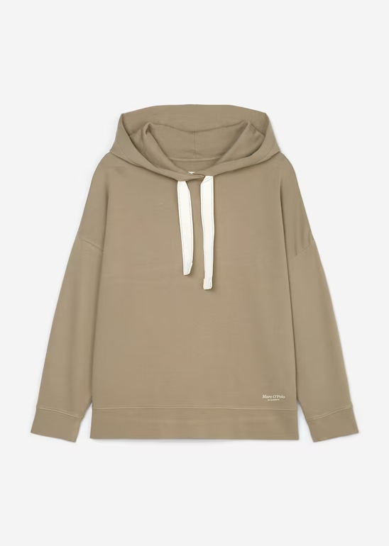 Marc O Polo Oversized Organic Cotton Hoodie Dusty Earth - Pure Boutique