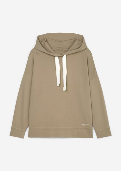Marc O Polo Oversized Organic Cotton Hoodie Dusty Earth - Pure Boutique