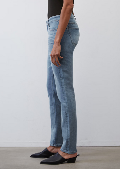 Marc O Polo Theda Cropped Boyfriend Jeans Sustainable Mid Blue Sale And - Pure Boutique