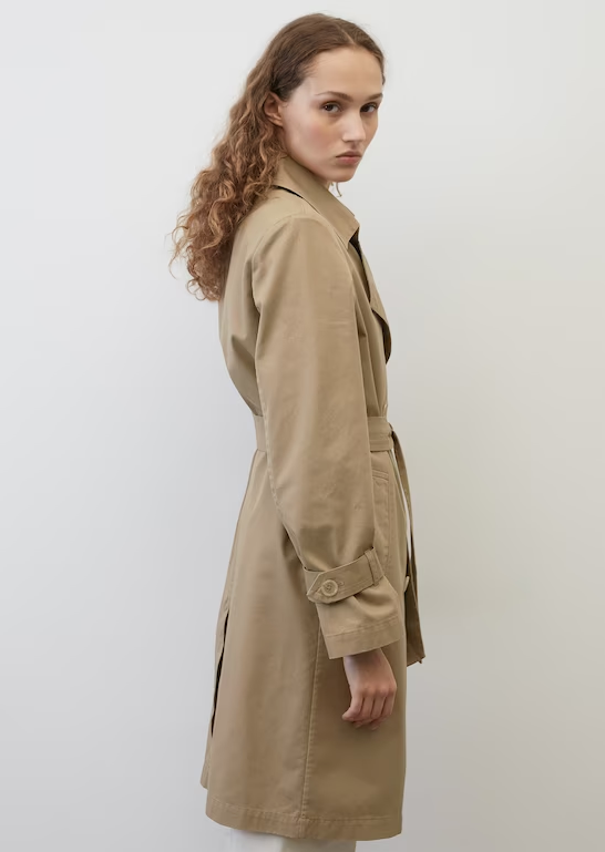 Marc O Polo Trench Coat Dusty Earth - Pure Boutique
