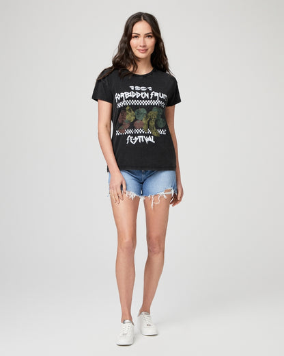 Paige Ryo T-shirt Forbidden Fruit Graphic Black - Pure Boutique