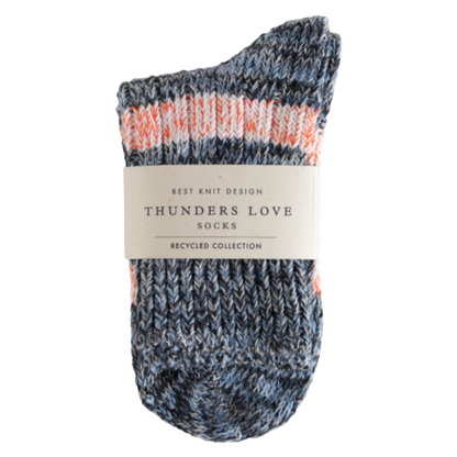 Thunders Love Portland Black Socks Recycled Collection