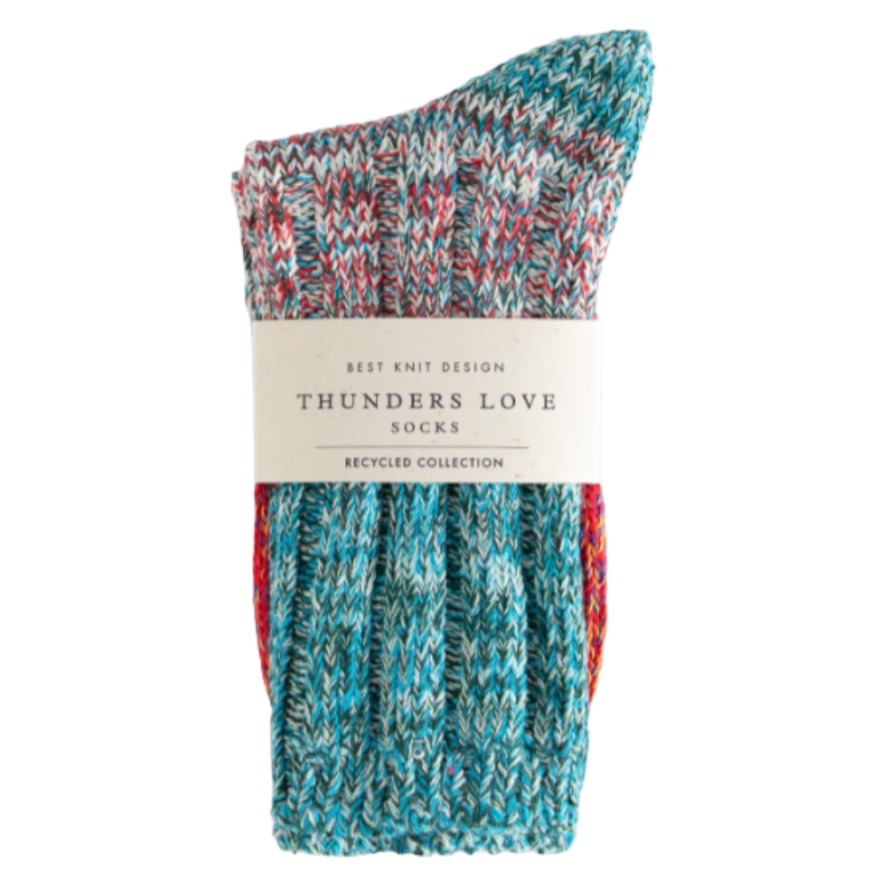Thunders Love Red Socks Recycled Collection
